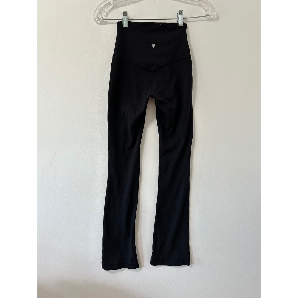 Lululemon Groove Super High-Rise Flared Pant Nulu Black Size 0 LW5FCHS - Picture 3 of 9